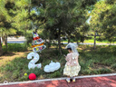 班喜迪女童秋裝連衣裙新款洋氣寶寶周歲禮服春秋兒童公主裙開衫套裝裙子 粉色 100 曬單實拍圖