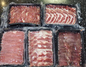 潮味碼頭鮮切牛肉潮汕火鍋6葷1素3調(diào)料凈重1675g共17件吊龍雪花匙仁肥胼 曬單實(shí)拍圖