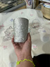 鈦水杯商務(wù)送禮內外純鈦泡茶杯夏季冷飲咖啡杯啤酒杯車(chē)載杯茶杯子 內外純鈦流光銀340ml 曬單實(shí)拍圖