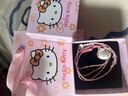 OIDSG老鳳凰999足銀hellokitty貓純銀項鏈小孩子兒童吊墜掛件送女孩生 純銀凱蒂貓項鏈+彩色編繩 曬單實(shí)拍圖