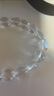 兩雪Aliceyanan冰透天然白水晶項鏈不規(guī)則隨型碎石水晶925銀鎖骨鏈 白水晶細(xì)款鏈長43cm 曬單實拍圖