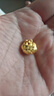 周大生黃金寶寶長(cháng)命鎖吊墜平安金鎖掛墜滿(mǎn)月周歲禮物 小版(不含鏈)1.96g 曬單實(shí)拍圖