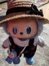 LABUBU三代前方高能搪膠臉公仔盲盒DIY娃衣拉布布3.0衣服套裝掛件 背帶褲+草帽+鞋+掛件(整套含娃) 曬單實(shí)拍圖