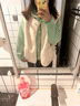 森馬（Semir）馬甲女冬季仿羊羔毛雙面穿圓領(lǐng)內搭2025慵懶復古上衣109725103003 曬單實(shí)拍圖