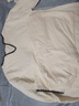 歐迪芬女士睡衣女帶胸墊100%純棉抑菌防螨翻領(lǐng)套頭家居服可外穿米白L 曬單實(shí)拍圖