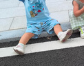kids.ing學步鞋1-2歲嬰幼兒童鞋男女寶寶鞋飛織網(wǎng)面透氣機能鞋軟底步前鞋 曬單實拍圖