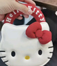 toutou李蘭迪同款hellokitty三麗鷗凱蒂貓kt斜挎包生日禮物女孩送女友 曬單實(shí)拍圖