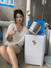 小財鴨脫水機家用甩干機大容量不銹鋼甩干桶脫水桶小型單缸單甩干衣機宿舍出租房單脫水速干熱烘干一體 尊享-Ag+銀離子|不銹鋼甩桶|仿生手洗 99%強力脫水/洗棉襖四件套/Ag+銀離抑菌除螨 曬單實(shí)拍圖