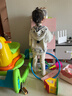 幼歌（YOUGE）嬰幼兒秋季新款舒適保暖連帽毛衣外套軟糯厚實(shí)元氣上衣 淺杏 110 cm 曬單實(shí)拍圖