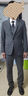 花花公子格子西服套裝男新郎結婚西裝三件套伴郎禮服修身韓版休閑正裝外套 深灰西服+馬甲+褲子+襯衫送領(lǐng)帶 L (108~120斤) 曬單實(shí)拍圖