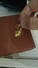 周生生永系列黃金耳飾 金葉子足金耳環(huán) 一葉暴富 40535E計(jì)價(jià) 3.81克(含工費(fèi)130元) 曬單實(shí)拍圖