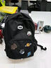 彪馬（PUMA）官方 復古休閑雙肩包書包 PATCH BACKPACK 079194 黑色-01 OSFA/均碼 曬單實拍圖