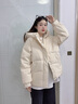 波司登25新款羽絨服女短款寬松休閑通勤連帽冬季舒適保暖外套B250245202 暖絨米7C28 S 160/84A 體重約100-110斤 曬單實(shí)拍圖
