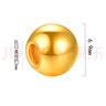 縱橫金業(yè)足金999  黃金轉運珠 金珠子  1克 單顆 散珠 手串diy 1克  轉運珠 曬單實(shí)拍圖