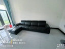 法莎蒂?lài)已a貼真皮沙發(fā)小戶(hù)型現代簡(jiǎn)約客廳沙發(fā)復古風(fēng)直排三人位 3.4米雙+雙+腳踏 豪華版頭層牛皮 曬單實(shí)拍圖