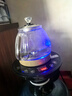 美能迪桶裝水燒水壺一體機電動(dòng)上水自動(dòng)抽水器帶加熱燒水器大桶水泡茶桶裝水飲水機底上水電熱水壺 黑色【底部上水】+藍光玻璃壺 1L 曬單實(shí)拍圖