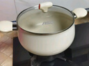 愛(ài)仕達（ASD）湯鍋晶石不粘蒸煮鍋陶瓷小奶鍋24CM輔食鍋T10-Z 曬單實(shí)拍圖