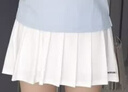 kawasaki川崎羽毛球女款針織短裙休閑運動(dòng)防走光半身百褶裙 A2755 白色 M 曬單實(shí)拍圖