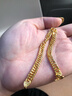 曼舒愛(ài)黃金手鏈男女款足金999經(jīng)典馬鞭手鏈霸氣老板鏈送男友情人節禮物 13.48克(約長(cháng)17.8cm 寬5.8mm) 曬單實(shí)拍圖