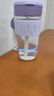 物生物（RELEA）玻璃杯女士水杯大容量手持咖啡杯吸管杯泡茶杯學(xué)生杯子教師節(jié)禮物 曬單實(shí)拍圖