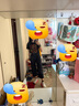 栢啟歆牛仔七分褲女美式復古黑灰色直筒y2k寬松中褲百搭短褲2025新款夏 黑灰色牛仔七分褲 M （建議90-110斤） 曬單實(shí)拍圖
