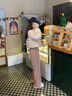 芭芙達(dá)妮棉服女款2025年最新款奶呼呼高腰棉襖女冬裝小個(gè)子立領(lǐng)短款棉衣 淺粉色 【加厚短款】 M 建議95-105斤 曬單實(shí)拍圖