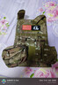 兒童防彈衣迷彩戰術(shù)背心三級甲多功能作戰馬甲裝備透氣兒童演出服 CP馬甲：R款 均碼 【9-15歲】 曬單實(shí)拍圖