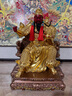 圓通春秋關(guān)公像臺灣全銅彩繪貼金聚寶盆關(guān)公財神像招財擺件 聚寶盆坐像關(guān)公（銅貼金） 30厘米 曬單實(shí)拍圖