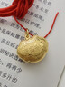 周生生黃金吊墜 足金長(cháng)命鎖寶寶周歲禮物 不含項鏈09300P 計價(jià) 7.3克 曬單實(shí)拍圖
