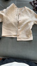 優(yōu)衣庫嬰幼兒寶寶壓線(xiàn)開(kāi)衫/外套上衣25秋冬新款479599 30 淺米色 110 曬單實(shí)拍圖