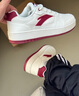 安踏（ANTA）元年|板鞋小白鞋厚底增高撞色時(shí)尚潮流運動(dòng)板鞋 【男款】象牙白/絳紅色-7 41 曬單實(shí)拍圖