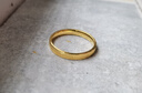 中國黃金（CHINA GOLD）足金5G硬金摯愛(ài)520·1314黃金對戒送女友老婆七夕節情人節禮物 女戒10# 凈金重約1.5g 曬單實(shí)拍圖