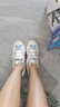 斯凱奇（Skechers）七夕禮物奶茶熊女鞋夏季老爹鞋軟底透氣熊貓鞋休閑運動鞋149238 曬單實拍圖