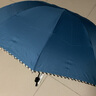 天堂 防紫外線(xiàn)晴雨傘三折 太陽(yáng)傘黑膠折疊三折晴雨傘 油藍 曬單實(shí)拍圖