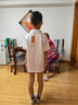 羅蒙男童短袖polo衫校園服飾春夏新款T恤女童班服 白色短袖POLO衫 130 曬單實(shí)拍圖