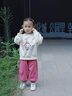 G. DUCKKIDS童裝女童秋季套裝2025新款兒童衛衣褲子兩件套洋氣拉布布衣服寶寶 杏色 130 尺碼7~8歲【120-130cm】 曬單實(shí)拍圖