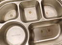 美廚（maxcook）316L不銹鋼飯盒分格餐盤(pán) 微波爐飯盒學(xué)生飯盒4格帶蓋卡皮MCFT9156 曬單實(shí)拍圖