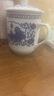 大容量陶瓷帶蓋大茶杯超大號霸王杯子涼水杯景德鎮泡茶杯荼杯子 荷花小號800ml 曬單實(shí)拍圖