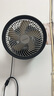愛登風(fēng)扇懸浮壁掛臺式空氣循環(huán)扇無線廚房桌面落地小型電風(fēng)扇家用充電便攜辦公室宿舍用輕音低噪E808白 曬單實拍圖