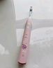 飛利浦（PHILIPS）兒童電動牙刷 送男孩女孩生日禮物 適用4-6-12歲 聲波震動 2種模式 自帶2支刷頭藍(lán)HX2432/01 曬單實(shí)拍圖