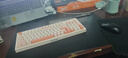 聯(lián)想（Lenovo）K2三模鍵盤(pán) 機(jī)械手感鍵盤(pán) 無(wú)線藍(lán)牙有線 混彩燈效 消音結(jié)構(gòu) 音量旋鈕 辦公游戲電腦平板筆記本 粉 曬單實(shí)拍圖
