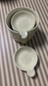 喜得潤帶醬料碟陶瓷火鍋調料碟醬油番茄醋碟餐盤(pán)吐骨碟家用小碟子調味碟 【6個(gè)裝+收納罐】-奶白色 曬單實(shí)拍圖