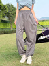 PHIGEER速干運(yùn)動(dòng)套裝女夏季透氣寬松羽毛球服短袖專(zhuān)業(yè)跑步健身訓(xùn)練服t恤 藍(lán)色兩件套（墨灰褲） M【推薦90-108斤】 曬單實(shí)拍圖