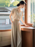 蕭遇（XIAOYU）2025年春天夏季新款兩件西裝套裝女士穿搭小個(gè)子休閑氣質(zhì)運動(dòng)衣服 兩件套裝 M 105-115斤 曬單實(shí)拍圖