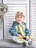 迪士尼（Disney）嬰兒衣服連帽連體衣開(kāi)春秋季裝款男女寶寶超萌洋氣外出哈衣 綠色 90cm 曬單實(shí)拍圖