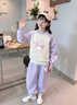KUROMI酷洛米女童套裝秋季彩點(diǎn)洋氣衛(wèi)衣長(zhǎng)褲2025新款兒童上衣休閑褲秋裝 紫 炫彩酷洛米_蕾絲酷洛米小X 130 曬單實(shí)拍圖