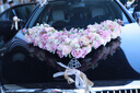 惟以安婚車裝飾主婚車花車頭+副車拉花花車車隊結婚婚慶用品大全必備品 卡布奇諾大V（贈十套副車） 曬單實拍圖