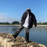 回力牛仔褲男微喇春秋季新款彎刀休閑褲子男彈力修身潮流時(shí)尚長褲 黑灰 S （建議體重80-90斤） 曬單實(shí)拍圖