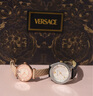 范思哲（VERSACE）情侶手表一對瑞士進(jìn)口小牛皮男女手表時尚休閑石英對表/結(jié)婚禮物 VE2T00122+VE1CA0323 曬單實(shí)拍圖