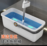 佳幫手搓洗平板膠棉拖把盆桶拖布帶桶長方形大口徑家用清潔手提水桶 曬單實(shí)拍圖
